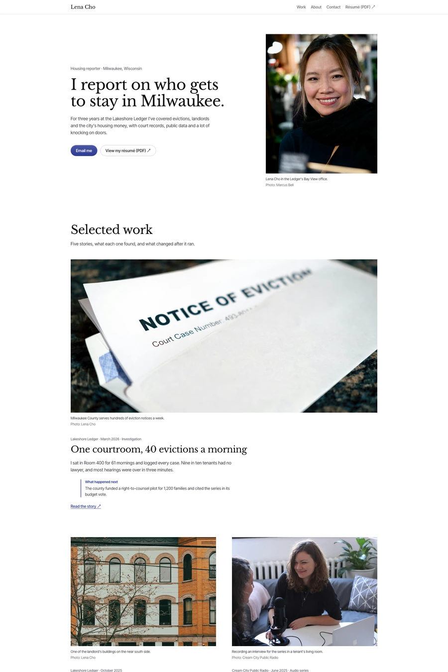 Byline website template