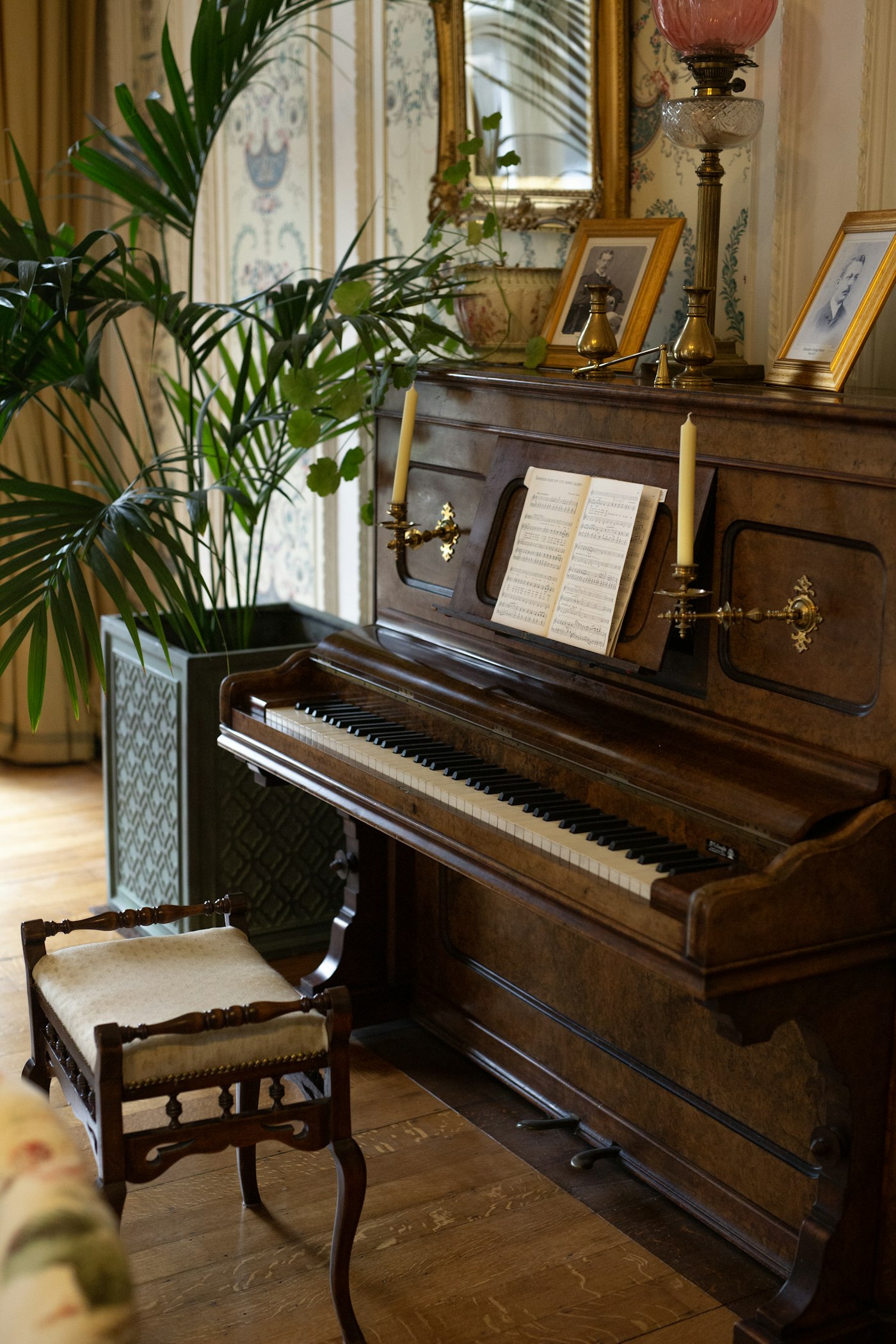 The upright piano in the front teaching room at Wrenfield