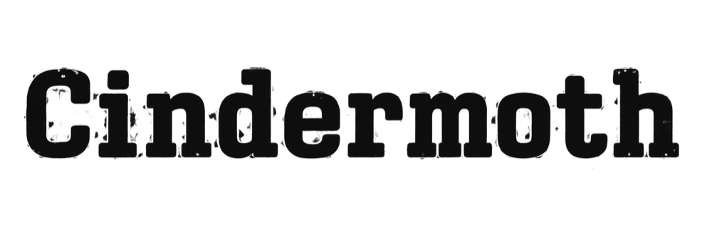 Cindermoth wordmark, dark version for light backgrounds