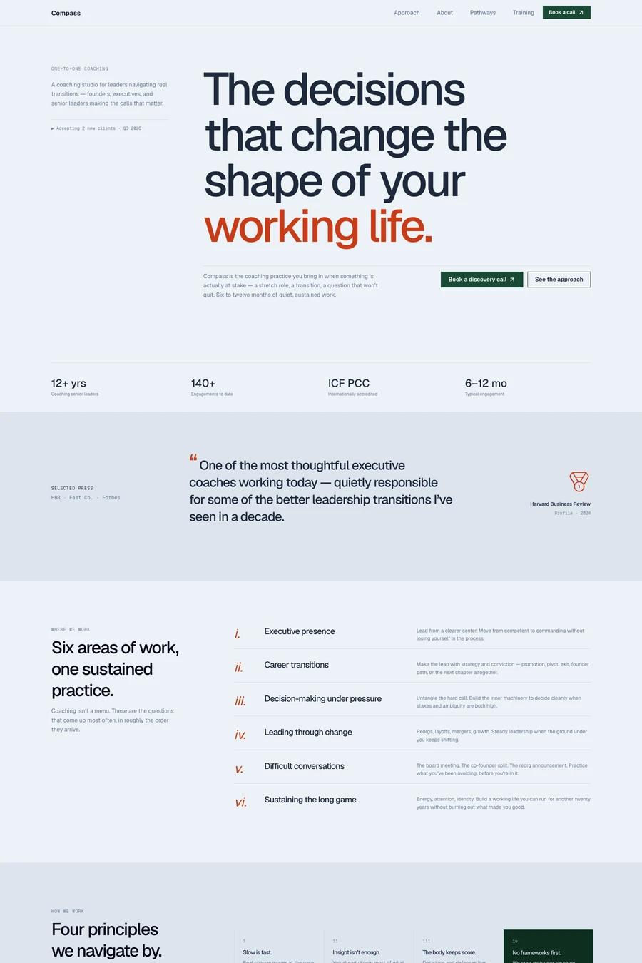 Compass website template