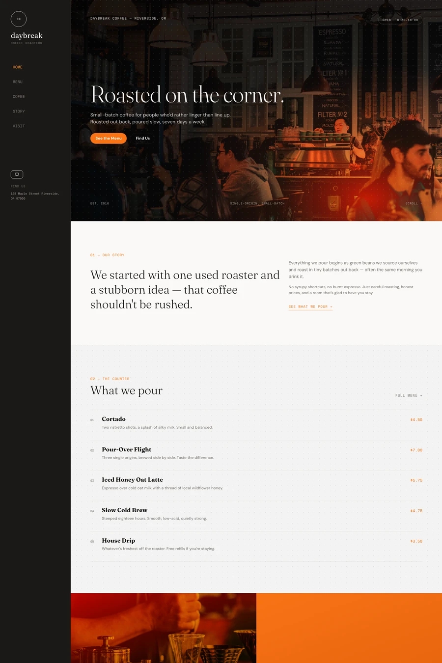 Daybreak website template