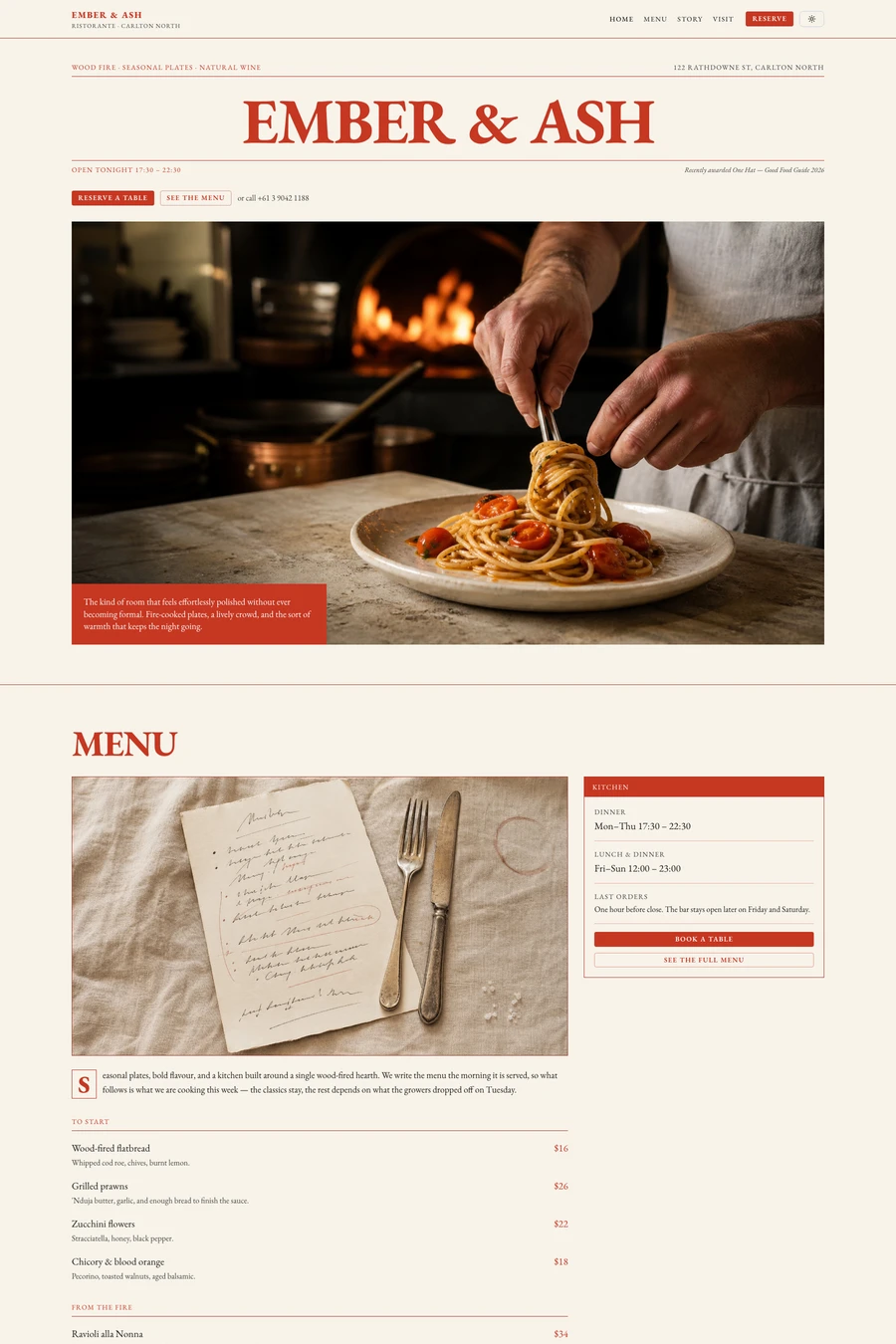 Ember website template