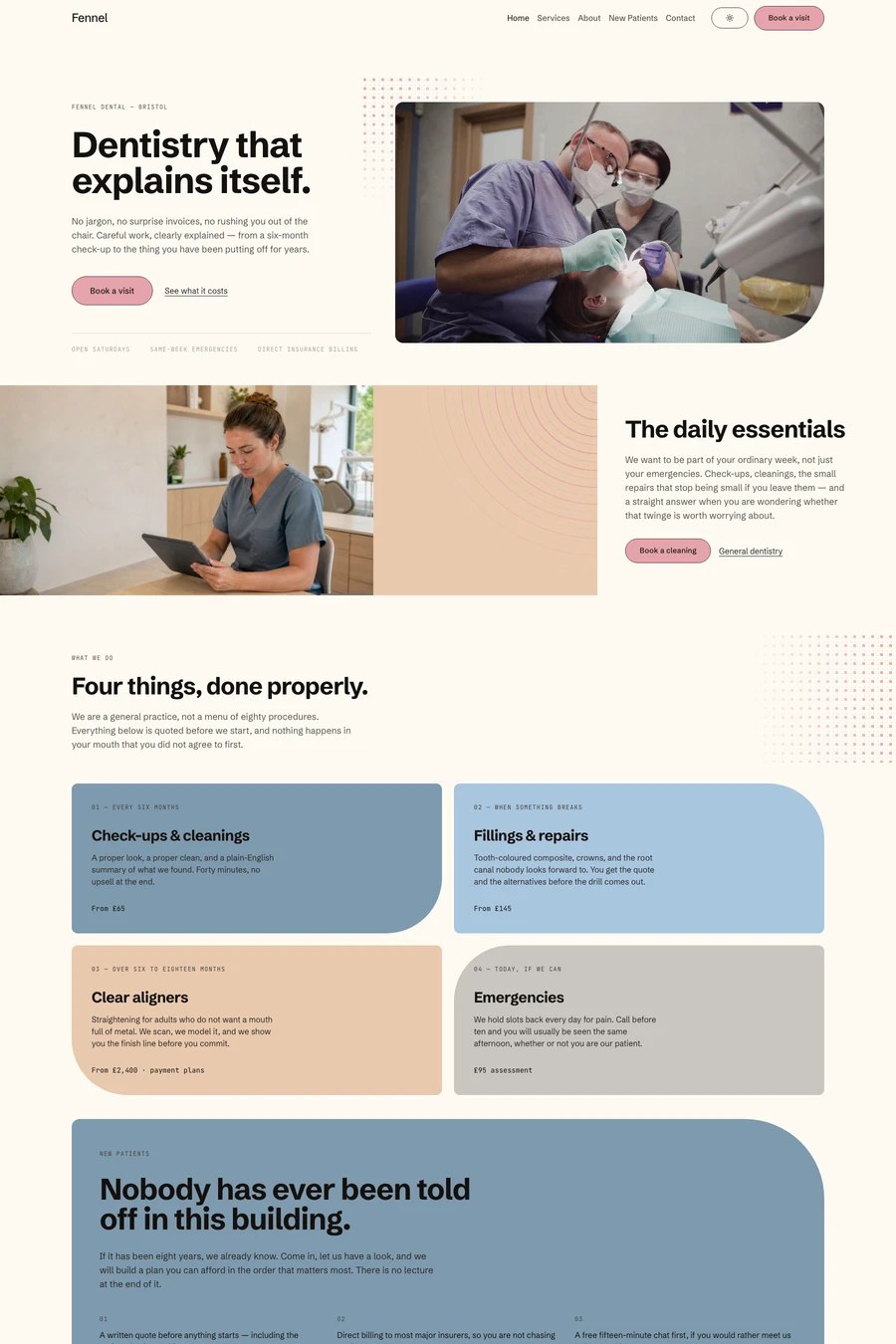 Fennel website template