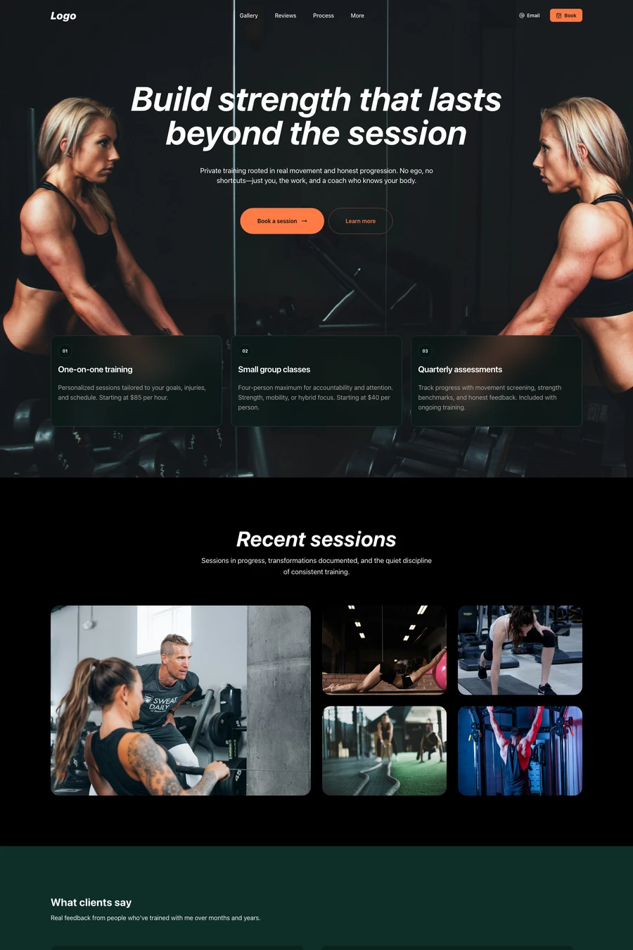 Forge website template