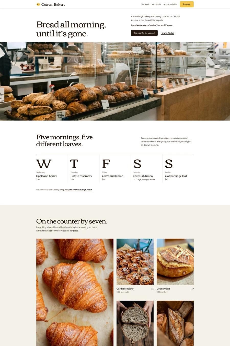 Proof website template